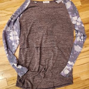 Bearsland nursing maternity shirt Large